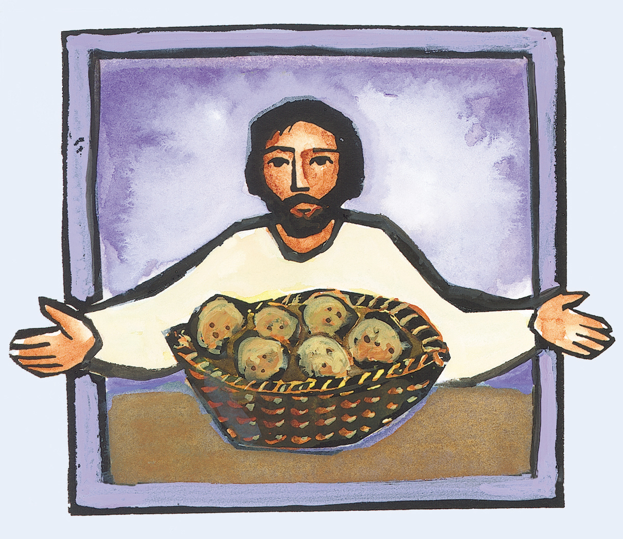 clip art jesus breaking bread - photo #24